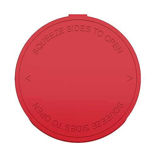Dragon Chewer 160 Dram CR Plastic Packaging Pop Top Containers - Child Resistant Travel Holder Vial Bottles - 33 qty (Red) - color: Red