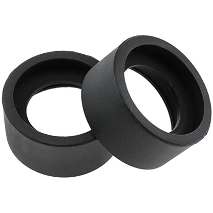 AYLIFU 2PCS 36mm bore Black Binocular Rubber Eyepiece Rubber Eyepiece Shield Eyepiece Cover for a 32-36mm Stereo Microscope(Flat Angle)