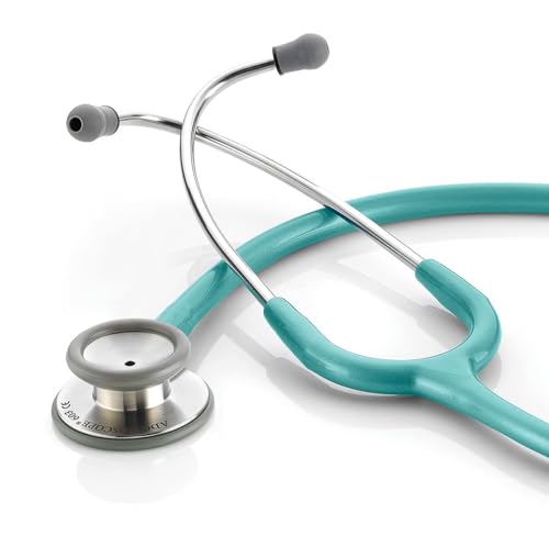 ADC Adscope 603 Diagnostic Clinician Stethoscope, AFD Tunable Technology - color: Metallic Caribbean