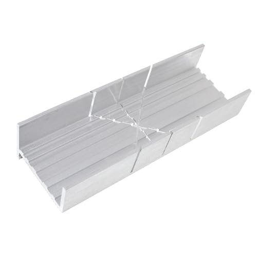 Excel Blades 6-Inch Aluminum & Steel Mitre Box, 2 Cutting Angles - style: Mitre Box