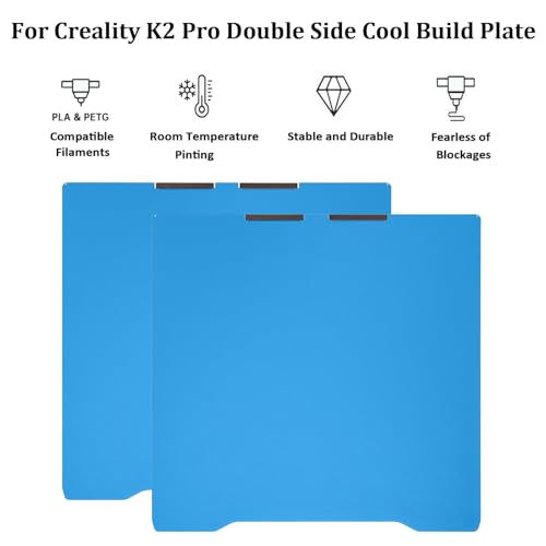 310x325mm Cool Build Plate for Creality K2 Pro 3D Printer Platform - size: 310x325mm