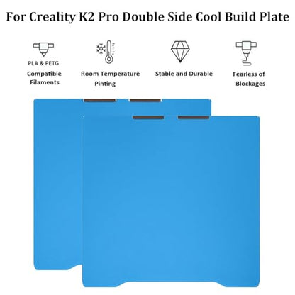 310x325mm Cool Build Plate for Creality K2 Pro 3D Printer Platform - size: 310x325mm