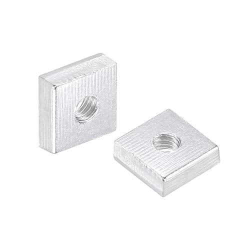uxcell Square Nuts M5x11mmx4mm Zinc-Plated Metric Coarse Thread Assortment - size: M5x11mmx4mm