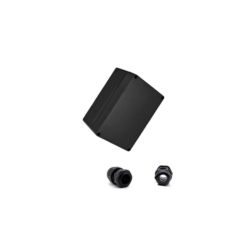 Project Box for Electronics -Electrical Enclosure, Junction Box ABS Plastic Dustproof Waterproof IP65, with 4 PCS M16 Cable Glands Black (6.3x4.33x3.54 inch (160 x 110 x90 mm) - size: 6.3x4.33x3.54 inch (160 x 110 x90 mm)
