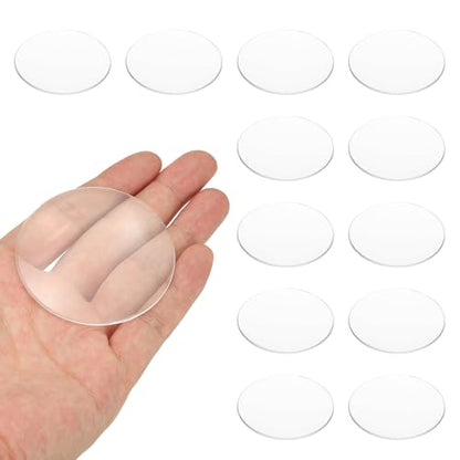 PATIKIL 12Pack Biconvex Lens 60mm Dia. 180mm Focal Length Spherical Optical - size: 60mm Dia.