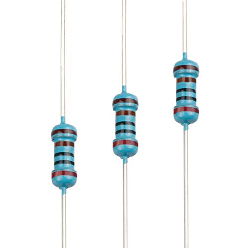 100pcs 2K ohm Resistor 1/4w (0.25 Watt) ±1% Tolerance Metal Film Fixed Resistor, Multiple Values of Resistance Optional - size: [E6P006] 2K ohm