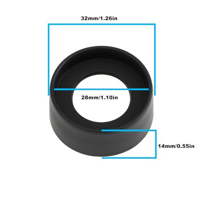 SING F LTD 2Pcs Rubber Eyepiece Foldable Eye Cups Compatible with 27-29mm Microscope Binoculars