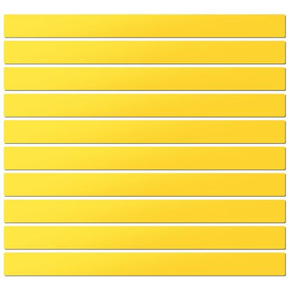 LLPT Dry Erase Magnetic Label Strips, 1" x 12", Yellow, 10 Pack - color: Yellow, size: 1" x 12" 10 Pack