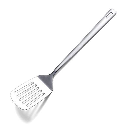 Stainless Steel Spatulas, Berglander Slotted Turner, Metal Turner For Cooking, Kitchen For Nonstick Cookware, Barbecue Spatulas, Dishwasher Safe, Easy to Clean - size: E. Slotted Turner