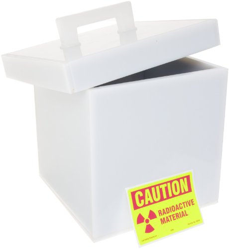 SP Bel-Art Lead Lined Polyethylene Storage Box; 25L x 25W x 25cmH (F24960-0003) Made in USA - size: 10" X 10" X 10" (H x W x D)