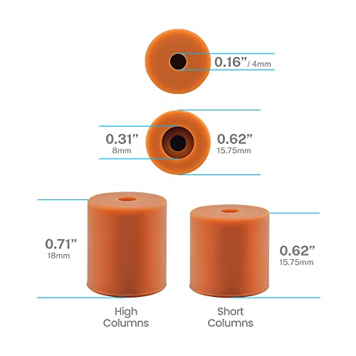 3D Printer Bed Leveling Silicone Mounts, 8PCS - color: 8 Pack