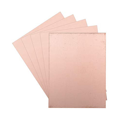 uxcell Double-Sided Copper Clad Laminate PCB Circuit Board, FR4 100x75mm 3.94x2.95 inch, 1.5mm Thickness DIY Prototyping PCB Board, Name Board, 5pcs - size: 100mmx75mmx1.5mm