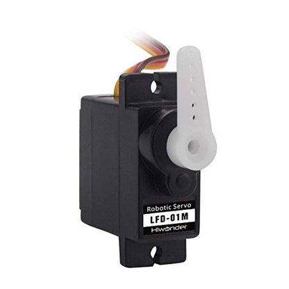 9G Servo Micro servo Metal Gear Motor Anti Blocking Servo for Robots DIY, LFD-01M, 1PCS - style: 1PC