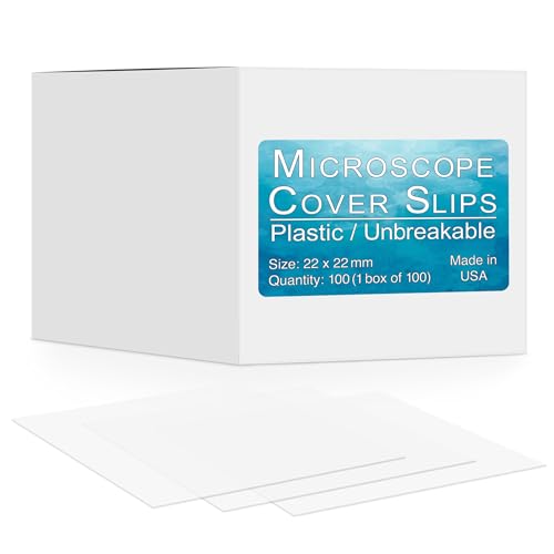 Raylabcon 20 40 5301 Disposable Plastic Microscope Coverslip (Pack of 100)