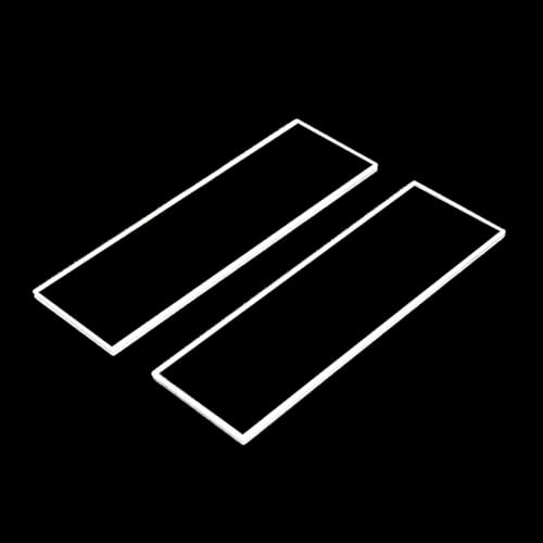 1" x 3" Quartz Glass Microscope Slides (5 Pieces) for High-end Microscopy Applications,Fused Quartz Sheet,Fused Silica Glass,Optical Quartz Glass(Laboratory UV-Vis Grade)