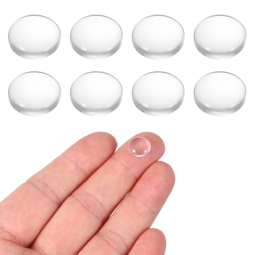 PATIKIL 8 Pack Convex Lens,10mm OD 12mm Focal Length Optical Lenses - size: 10mm OD x 3.7mm H x 12mm Focal L