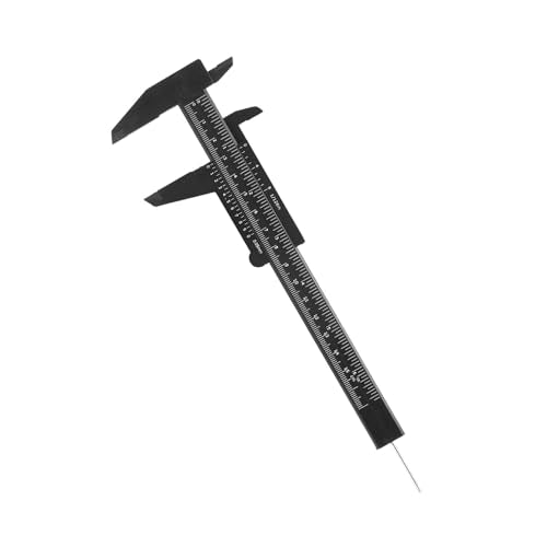 Eujgoov Plastic Vernier Caliper 150mm Double Rule Scale Measuring Tool - color: Black