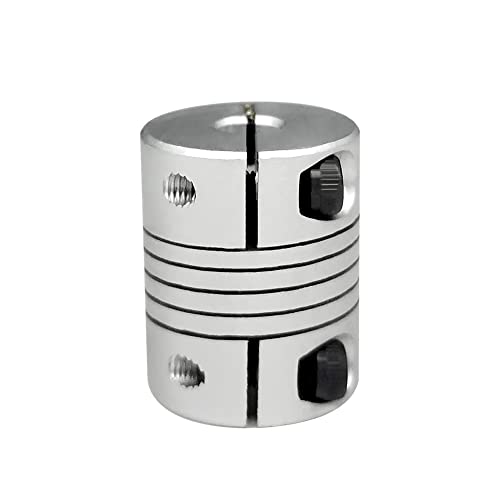 10mm to 12mm Beam Coupling Shaft Coupler 30mm Length 25mm Diameter Aluminum Alloy Joint Connector for Stepper Motor 3D Printer CNC Machine DIY Encoder - size: 10mm to 12mm