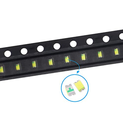200pcs 0603 White SMD LED Diode Lights Chips (1.6mm x 0.8mm DC 3V 20mA 150-170MCD) Super Bright Lighting Bulb Lamps Electronics Components Indicator Light Emitting Diodes - size: 0603 White