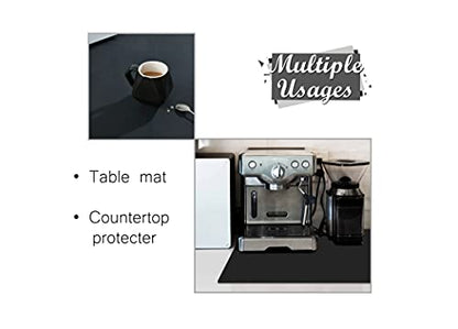 Foepoge 27.9”x20” Extra Large Silicone Sheet for Crafts Resin, Nonstick - color: Black, size: 27.9" x 20"