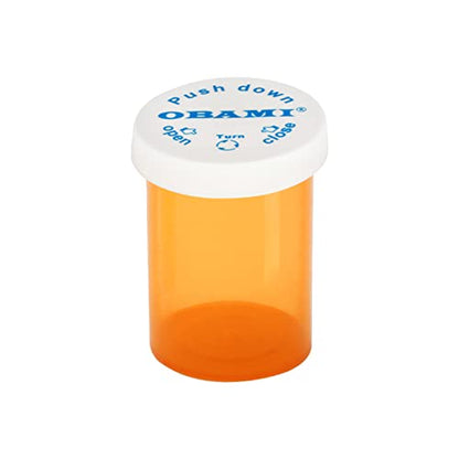 Plastic Medicine Pill Bottles with Child Resistant Caps - Push Down and Turn - Prescription Vial, Medicine Container, Pill Cases Dispenser Organizers (12pcs, 20 Dram) - size: 20 Dram