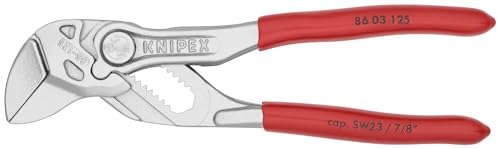 KNIPEX Tools 86 03 125, 5-Inch Mini Pliers Wrench - size: 5-Inch, style: Wrench