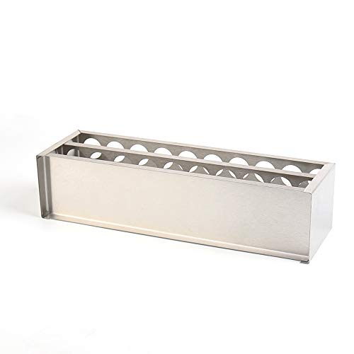 Tube Rack, Stainless Steel Material, 20Holes(2×10), Suitable for Tubes of Dia.≤21mm, TTR020-001 - style: 20 Holes, for Tubes of Dia.≤21mm