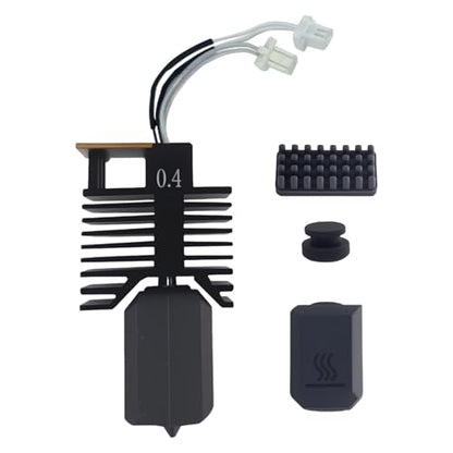 0.4mm U1 Hotend for Snapmaker U1 Extruder, 24V 48W Fast Heating Ceramic Hot End with Hardened Steel Nozzle & Leak-Proof Integrated Design, Replacement Parts for Snapmaker U1 3D Printer - style: 0.4mm Hotend
