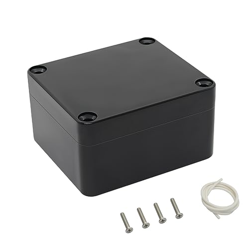 LeMotech Electrical Box ABS Plastic Project Box IP65 Waterproof Junction Box Project Case Universal Enclosure for Electronics Black 2.48x 2.28x 1.37 inch(63x58x35mm)(Pack of 1) - color: Black (1 pack), size: 2.48" x 2.28" x 1.37"