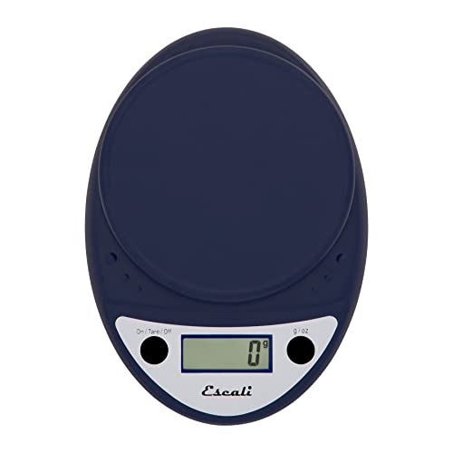 Escali Primo Digital Food Scale Multi-Functional Kitchen Scale and Baking Scale for Precise Weight Measuring and Portion Control, 8.5 x 6 x 1.5 inches, Royal Blue - color: Royal Blue