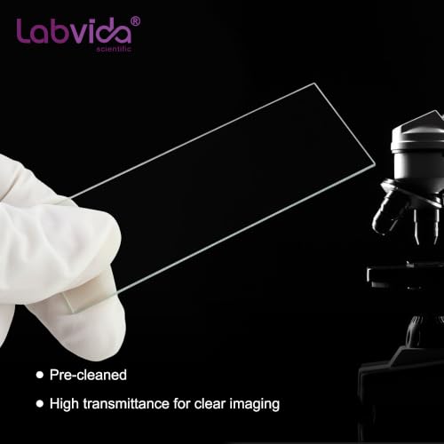 100pcs Blank Microscope Slides, Dim.75x25x1mm, LVQ005A - color: LVQ005A