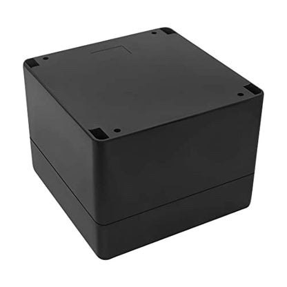 LeMotech ABS Plastic Electrical Project Case Power Junction Box, Project Box Black 4.7" x 4.7" x 3.5" (120 x 120 x 90 mm)(Pack of 1) - color: Black (1 pack), size: 4.7" x 4.7" x 3.5"