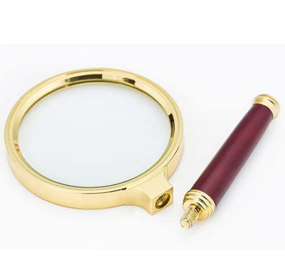 Magnifying Glass 10X Reading Magnifier Handheld 2" Glass Lens Jewelry Loupe Loop for Book and Newspaper Reading and Hobby Observation, Classroom Science