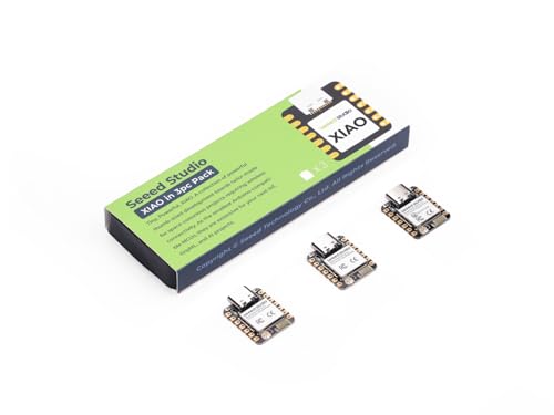 XIAO ESP32C6 3PCS Pack - 2.4GHz Wi-Fi 6, BLE 5.0, Zigbee, Matter, Thread, onboard Antenna and External Antenna Interface - color: ESP32C6, size: 3PCS