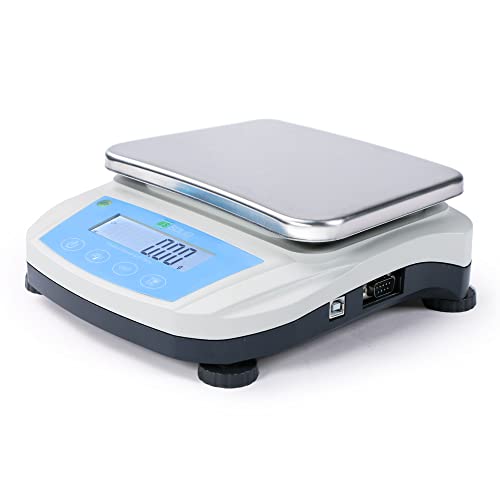 U.S. Solid Digital Precision Balance 5000g x 0.01g, Lab Scale, USB & RS232 Interface, 19 Measurement Units - style: USB & RS232 Interface