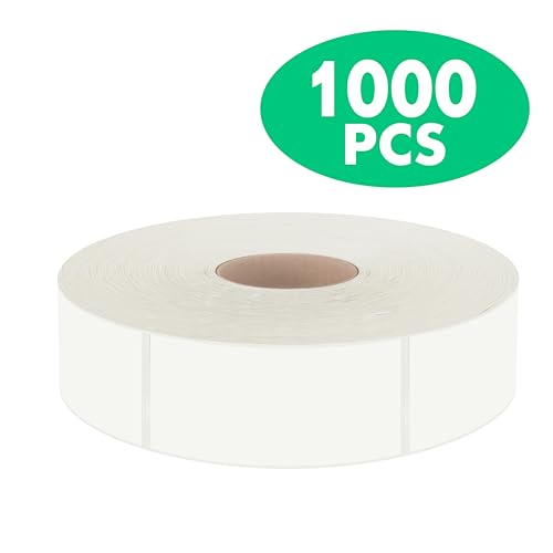 1000 Removable Food Labels, Water/Oil/Tear Resistant Blank Stickers with Perforation Line for Food Containers, Freezer, Fridge, Jars, Pantry, Organization (1” x 2”) - color: 1000-blank, size: 1” x 2”
