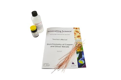 ALDON Innovating Science Kit - Stoichiometry of Copper & Silver Nitrate for Teaching Mole Ratio Hands-On Lab Activity Materials 8 Setups