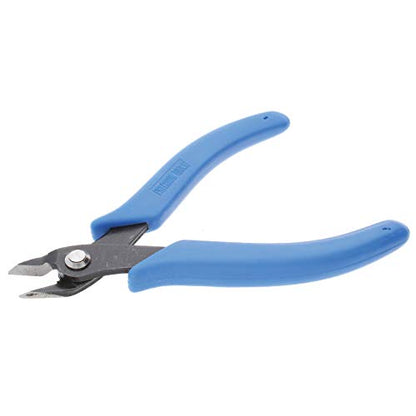 The Beadsmith Heavy Duty Side Cutter, 6 inches (152mm) with Blue Comfort Grip Handle and no Spring, Tool for Jewelry Making, Electronics or Micro Mechanics - color: Blue,silver