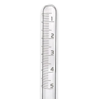 Eisco Labs - Graduated Fermentation Tube with Foot - Borosilicate Glass for Microbiology, Biochemistry, and Lab Experiments