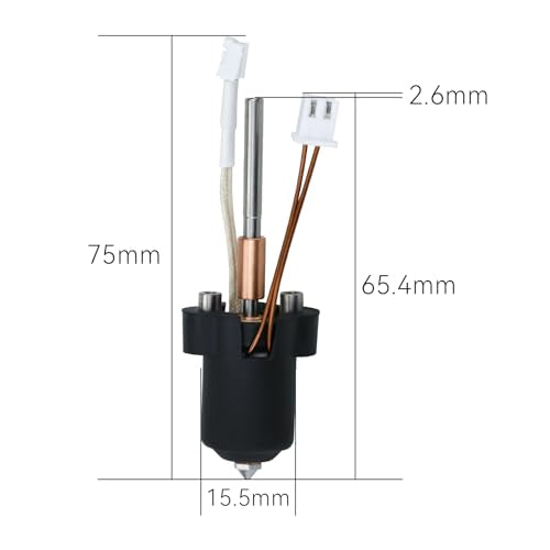 3D Printer Hotend k1 K1c Ceramic Hotend Kit Unicorn Quick Swap Nozzle for K1 Max K1C 3D Printer,xirbbo Upgrade All Metal Integrated Extruder Hot End Replacement - style: k1 K1c Ceramic Hotend Kit