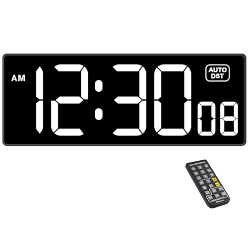 Soobest Digital Wall Clock with Seconds for Gym - color: 10.2” White