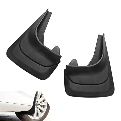 2 PCS Mud Flaps, 8.27 × 12.60 Inches Mud Guards, Flexible Front & Rear Mudflaps Protection Shield, Universal for Car, Truck, SUV (Black)