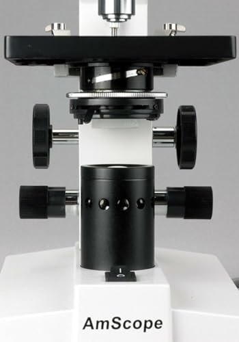 AmScope B100C-SP14-CLS-50P100S Binocular Biological Microscope 2500X