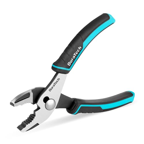 DURATECH 6 Inch Slip Joint Pliers, Small Pliers with Comfortable TPR Handle - size: 6 Inch