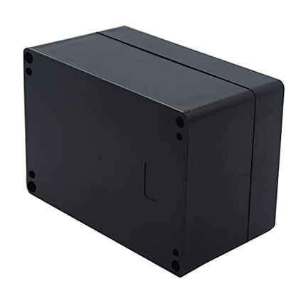 Project Box ABS Black Electrical Boxes IP65 Outdoor Waterproof Box Electronic Junction Box Power Enclosure with Cable Glands for DIY Project 6.3 x 4.33 x 3.54 inch (160x110x90mm) - size: 6.3"x4.33"x3.54"
