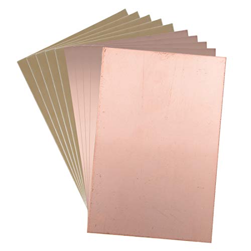 uxcell 180x120mm Single-Sided Copper Clad Laminate PCB Circuit Board FR4 1.5mm Thickness DIY Prototyping PCB Board 10pcs - size: 180x120mm