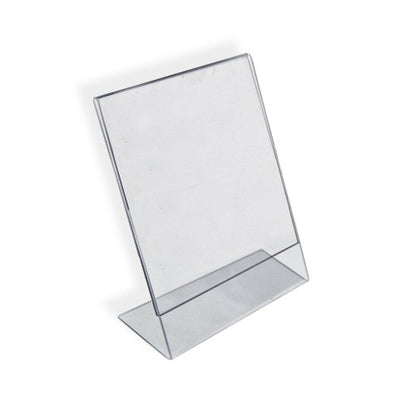 Azar 112722 5-Inch W by 7-Inch H L-Shaped Sign Holder, 10-Piece Set - size: 5 in W x 7 in H Vertical