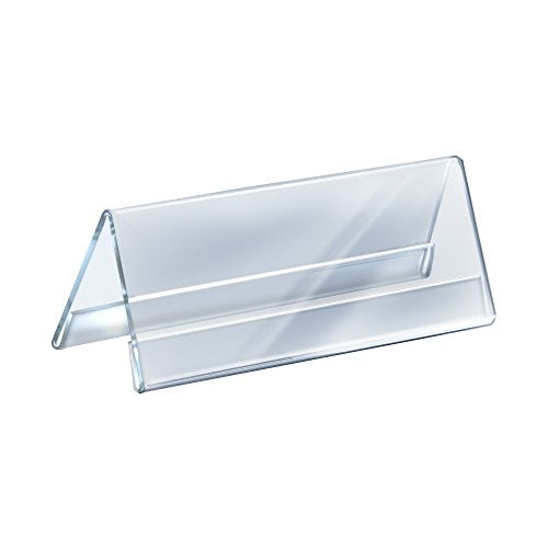 Azar Displays 192810 11" W x 4.25" H 2-Sided Nameplate (10 Pack) - size: 11 in. W x 4.25 in. H