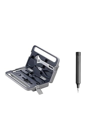 HOTO Hand Tool Set Bundle with Precision Screwdriver Sets Slate Grey