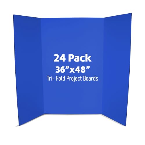 Flipside Products Blue Project Display Board 36X48 in - color: Blue, size: 24 Pack